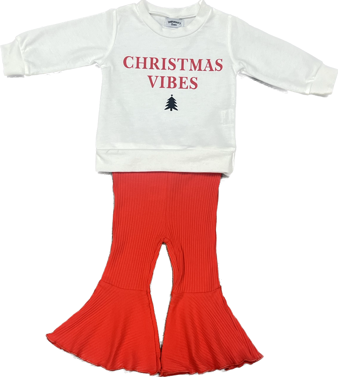 Christmas Vibes Sweatshirt and Flair Pants