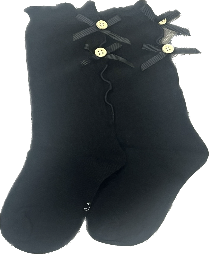 Girls Black Socks (Knee Height)