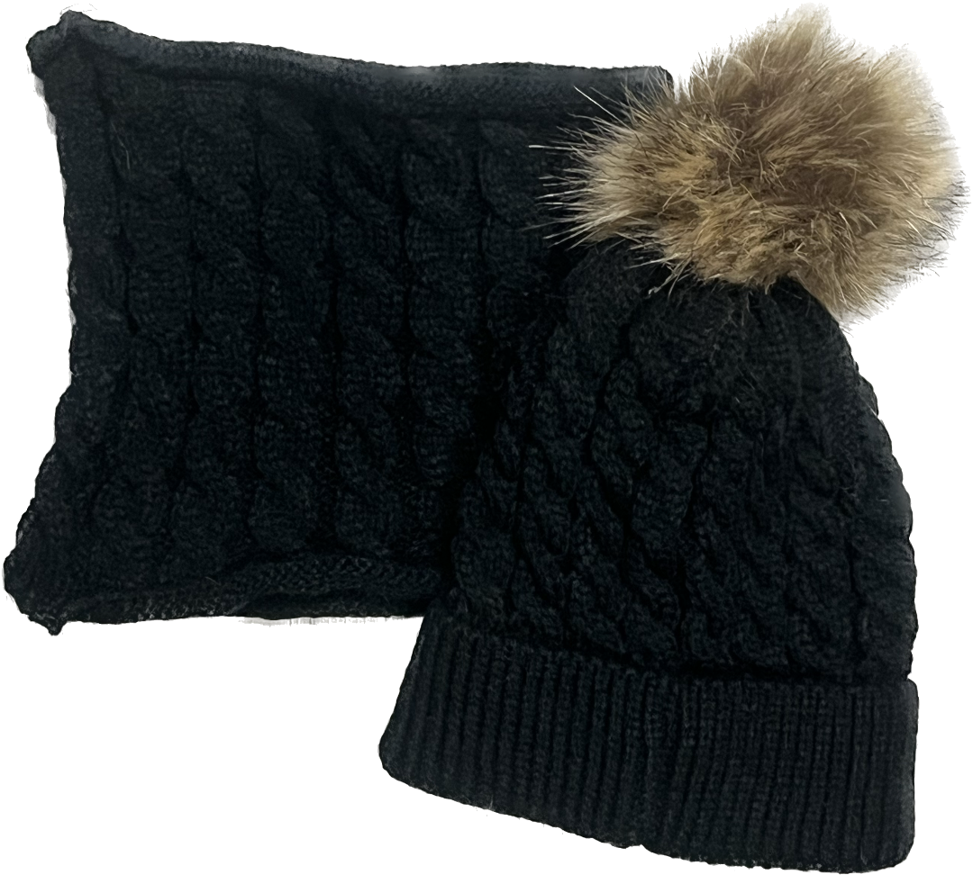 Winter Hat and Scarf Set (Unisex)