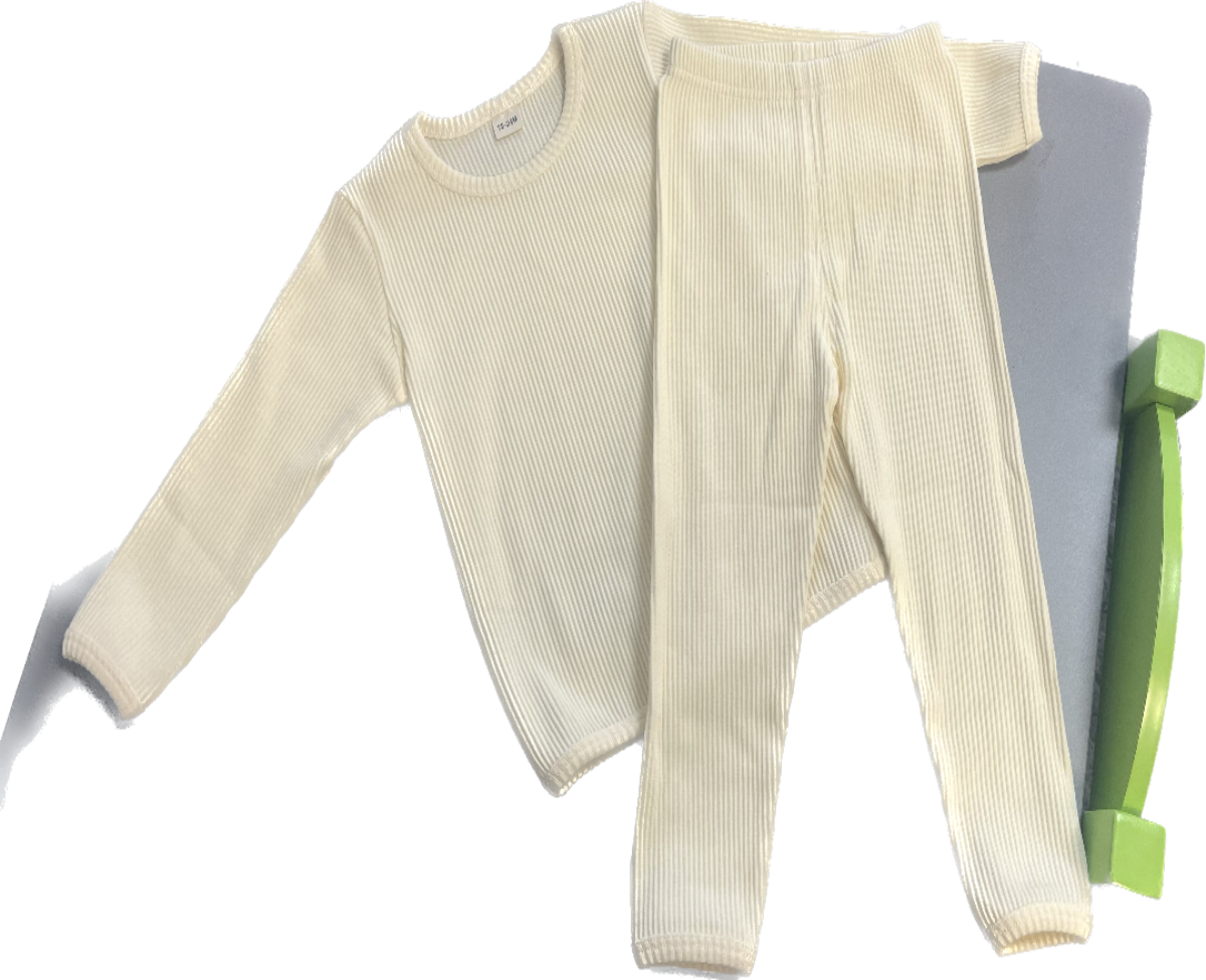 Cream Long Sleeve Set