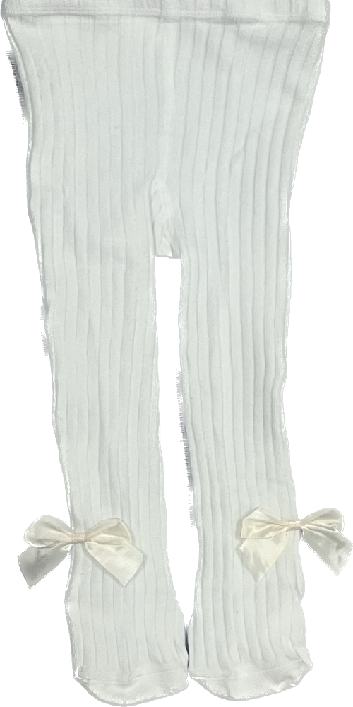 Leggings with bow on side