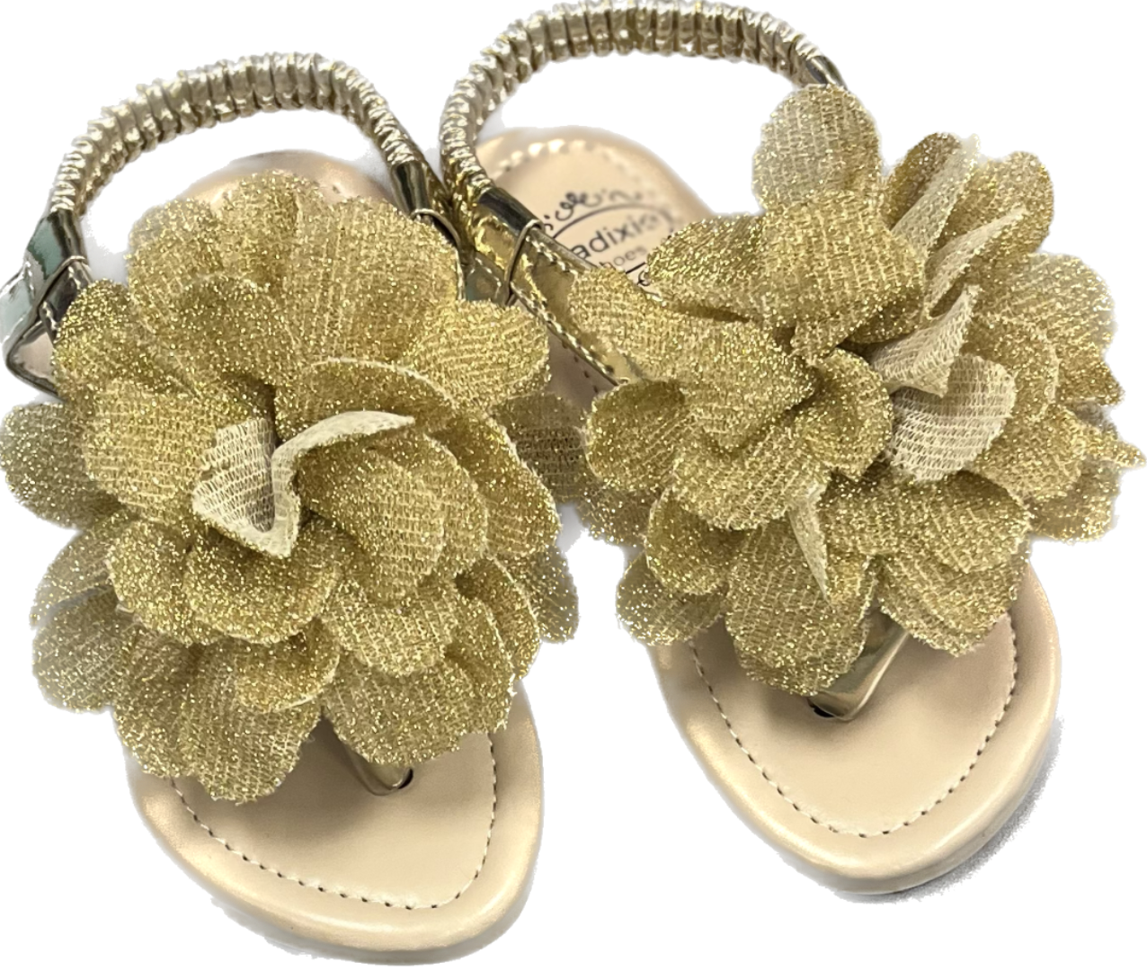 Gold Flower Sandals