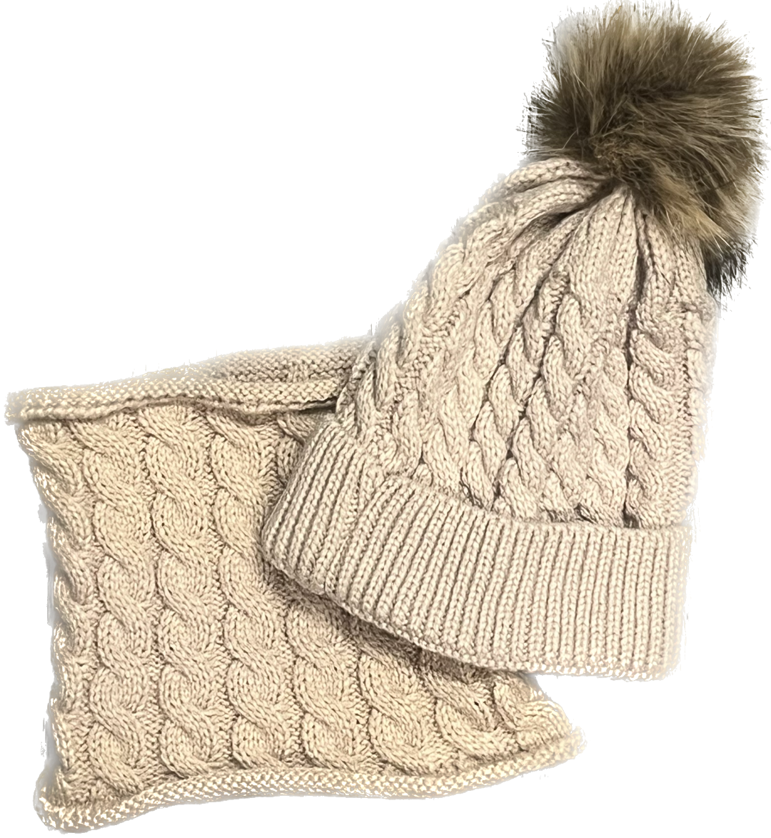 Winter Hat and Scarf Set (Unisex)