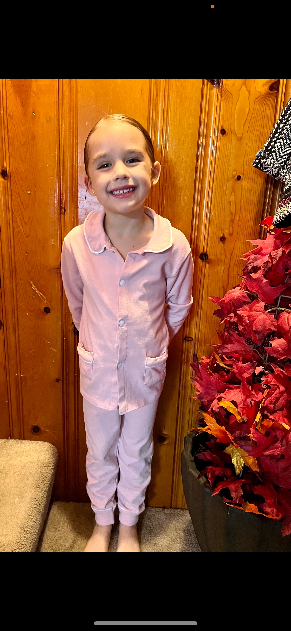 Pink Long Sleeve Pajamas