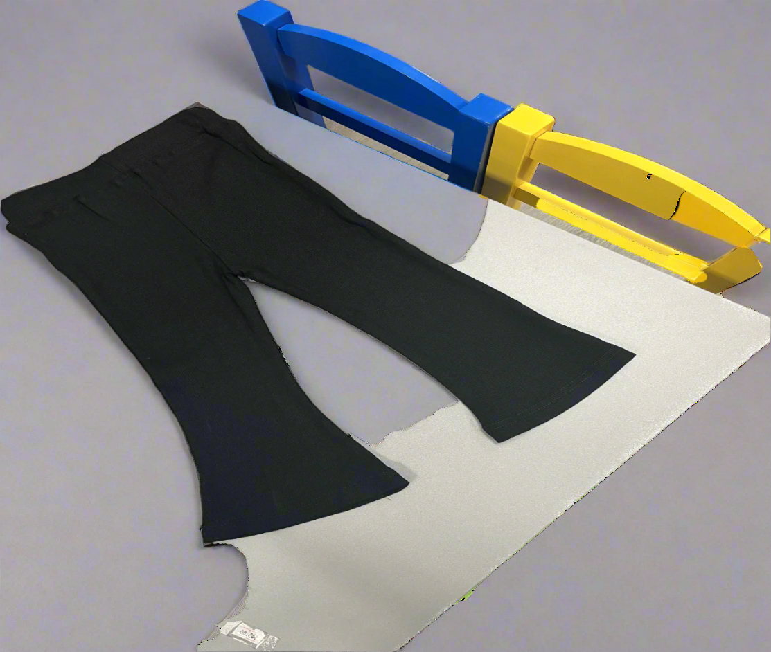 Black Stretch Flare Pants