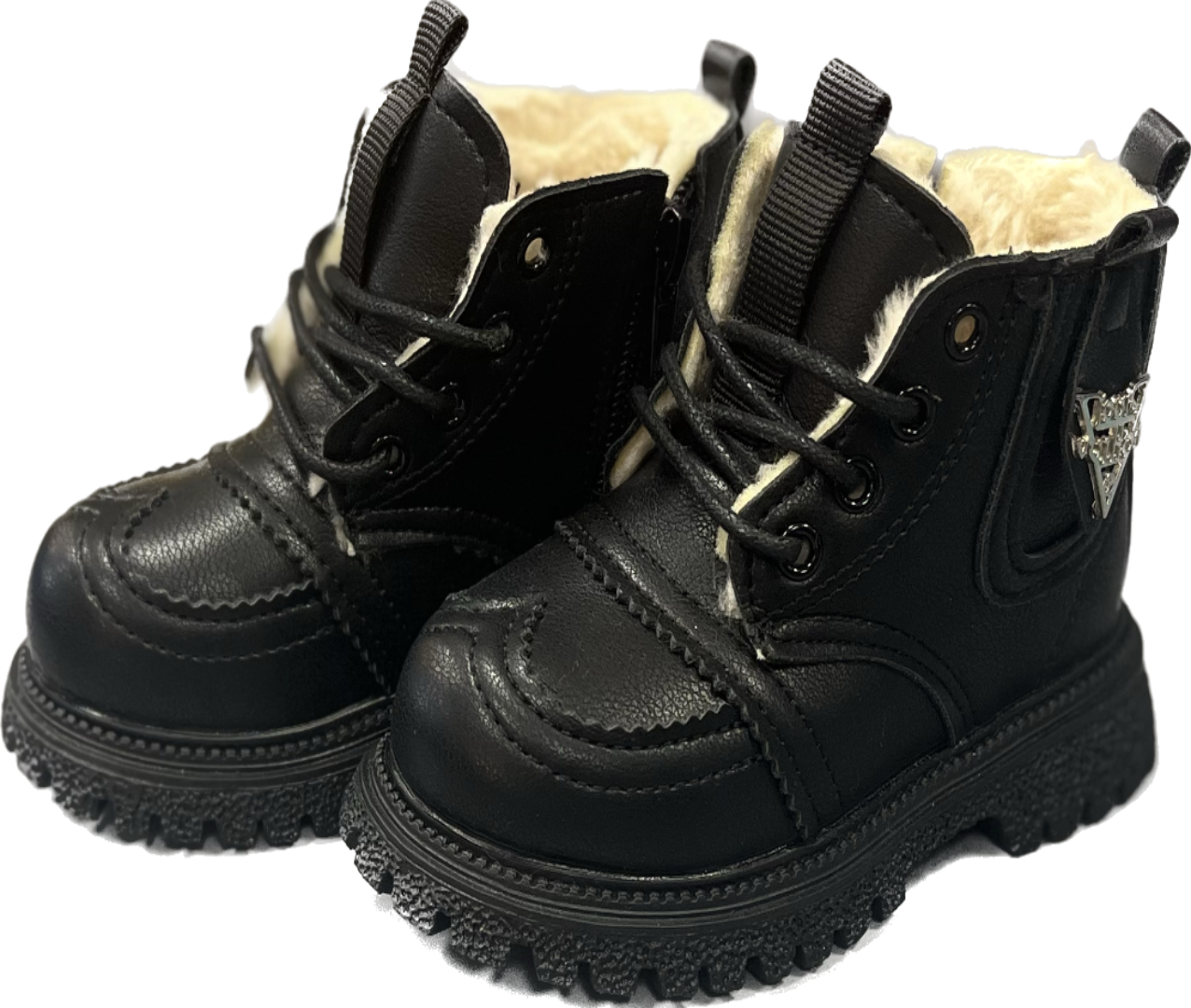 Black fleeced lined boots