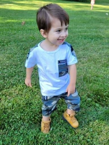 Camo Shirt and Shorts Set