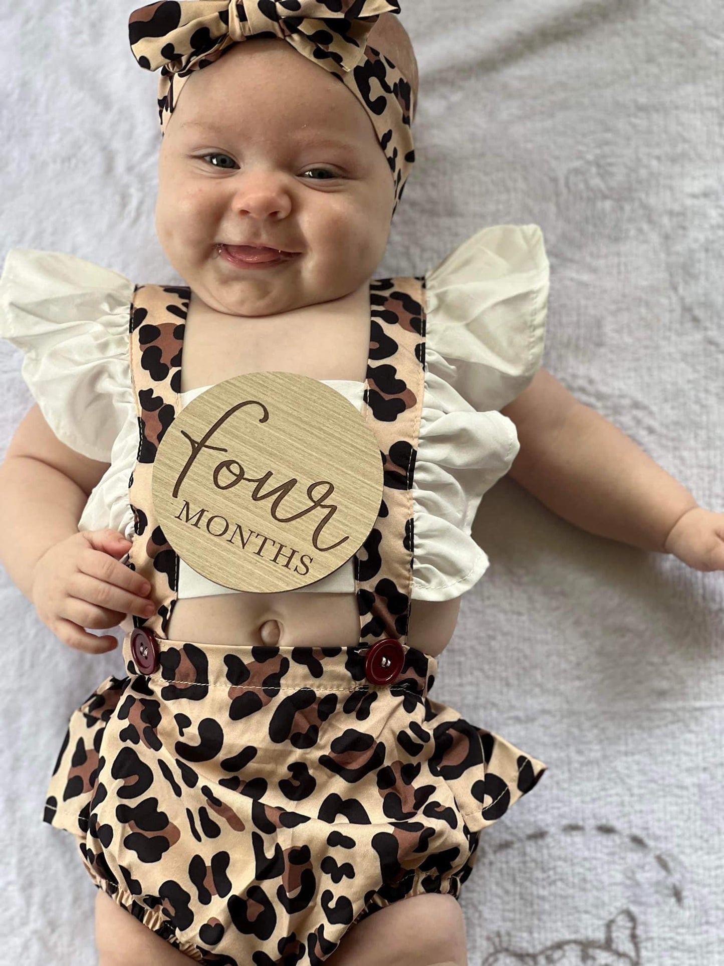 Leopard One Piece (includes matching hair bow)