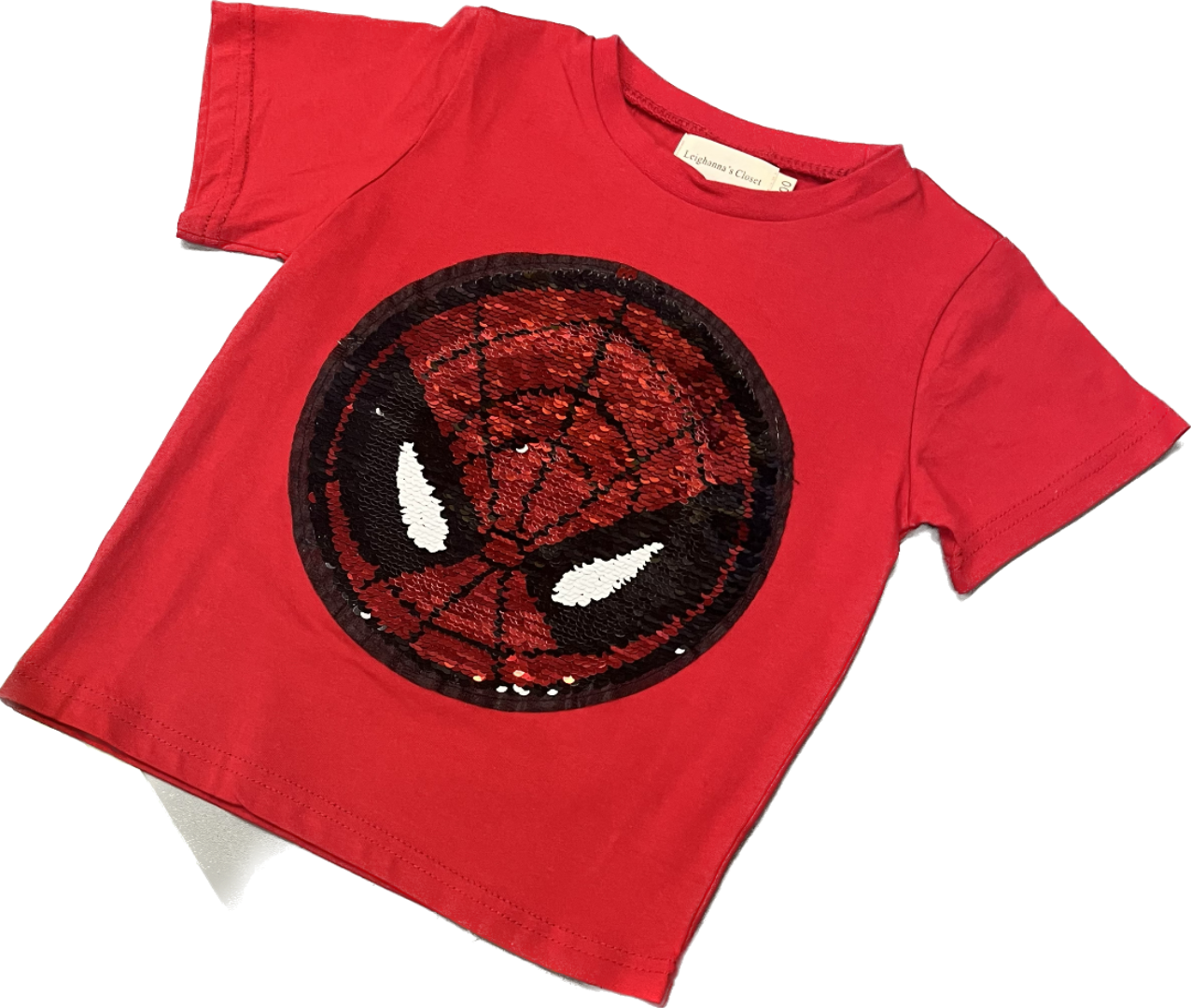Spiderman sequin t hot sale shirt