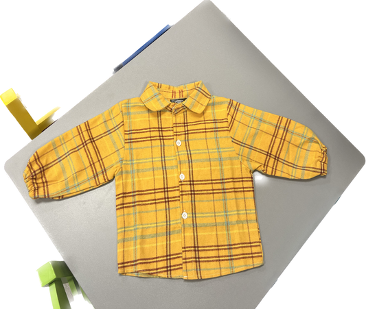 Girl’s Mustard Flannel